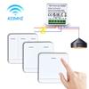 RF 433MHZ Mini Smart Switch LED Light Switch 100-220V 86 Wall Panel Remote Control Receiver 1/2/3 Gang For Home Lamp Fan