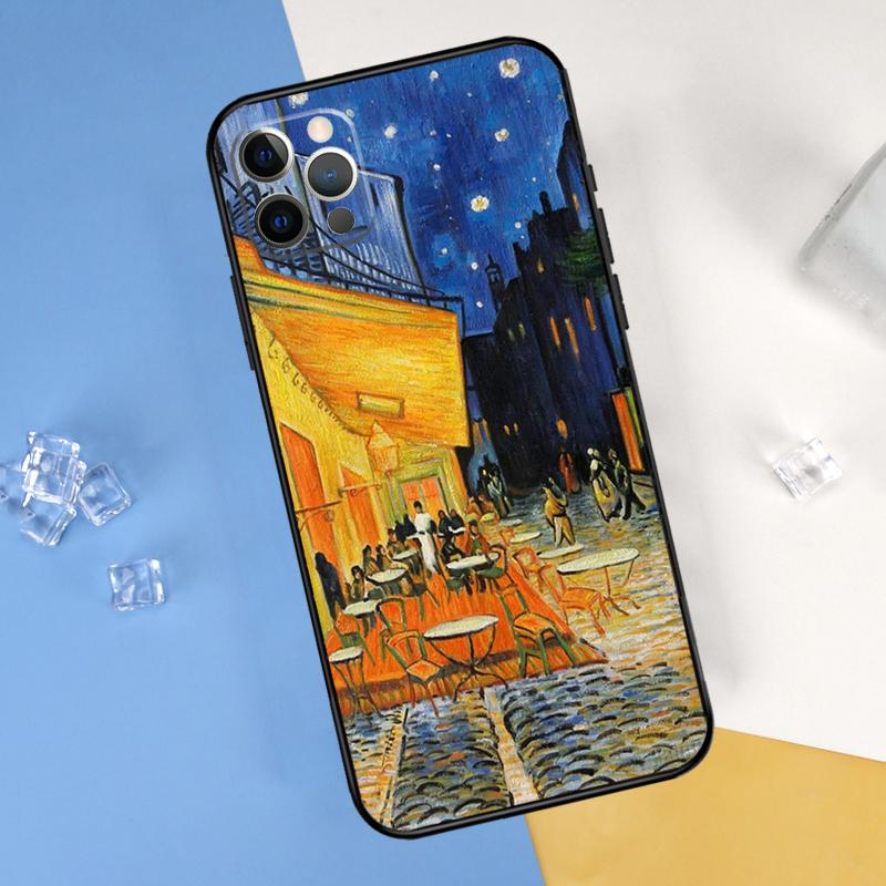 Чехол для телефона 'Звездная ночь' Ван Гога Для iPhone 16 Pro Max 12 13 Mini 11 14 15 Pro Max XR 16 15 Plus 16e Защитный чехол