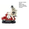 Skeleton Couple Figurine Resin Skeleton Couple Riding Motorcycle Sculpture Gothic