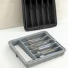 Large Capacity Cutlery Storage Tray Plastic Silverware Drawer Organizer Utensil Tray Set  Spoon