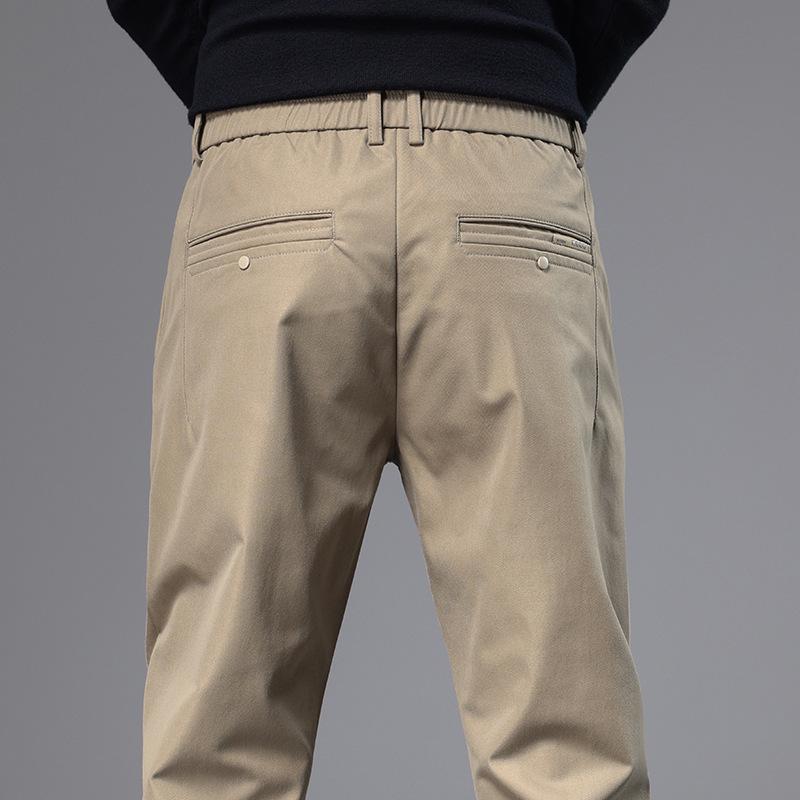 New Casual Trousers Men's Autumn Versatile Slim Small Straight Men's Korean Version of the Trend of Autumn and Winter Casual Long Trousers