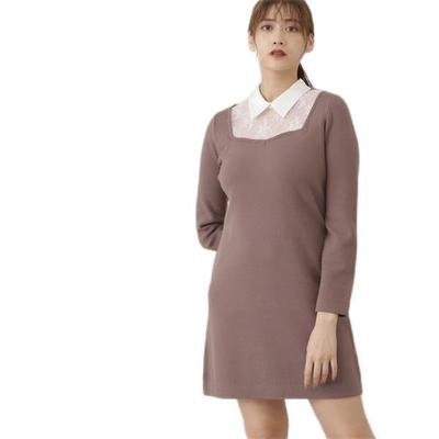 Женское повседневное платье Jill by Jill Stuart, Мини-платье с воротником, Мокка