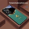 Сотовый Зеленый Конь Для Oppo A79 5G 58 78 74 60 4G Reno 11F Realme GT 6 11 Note 50 10 C55 X2 Закаленное Стекло Черный Чехол для Телефона