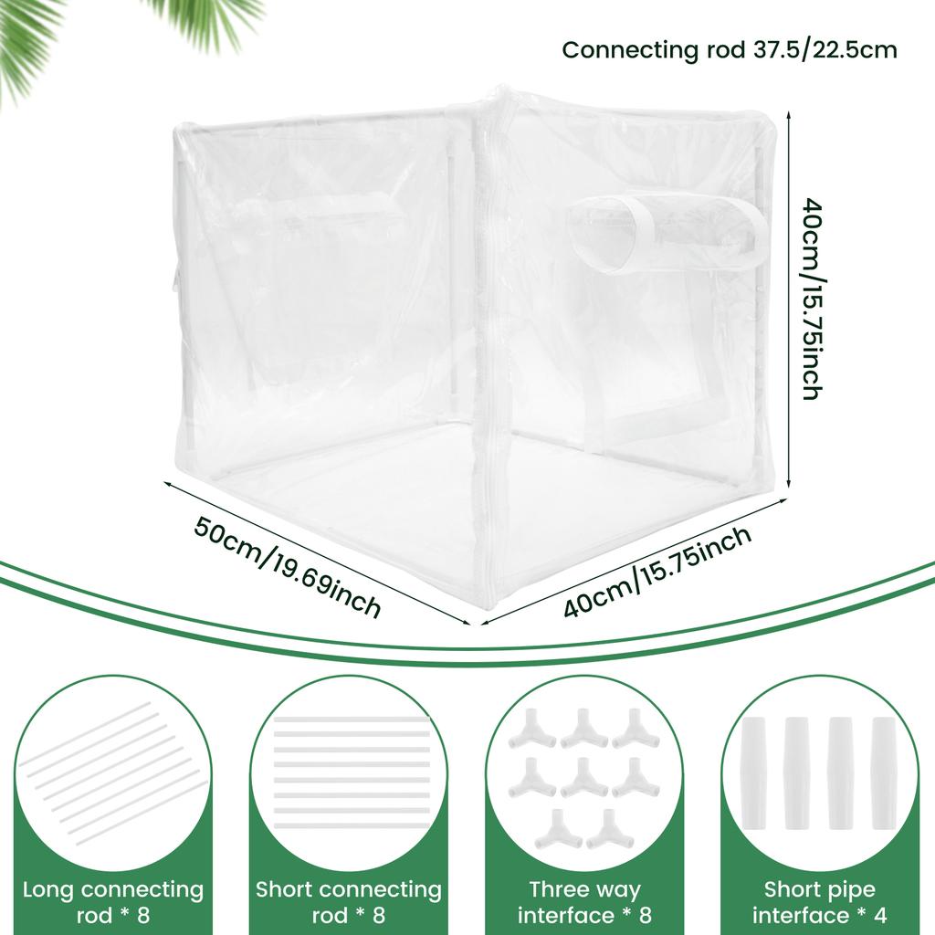 Прозрачная мини-теплица-палатка ПВХ Портативная Складная Маленькая Садовая Палатка для Растений для Посадки в Помещении и на Открытом Воздухе Защитный Чехол НОВЫЙ