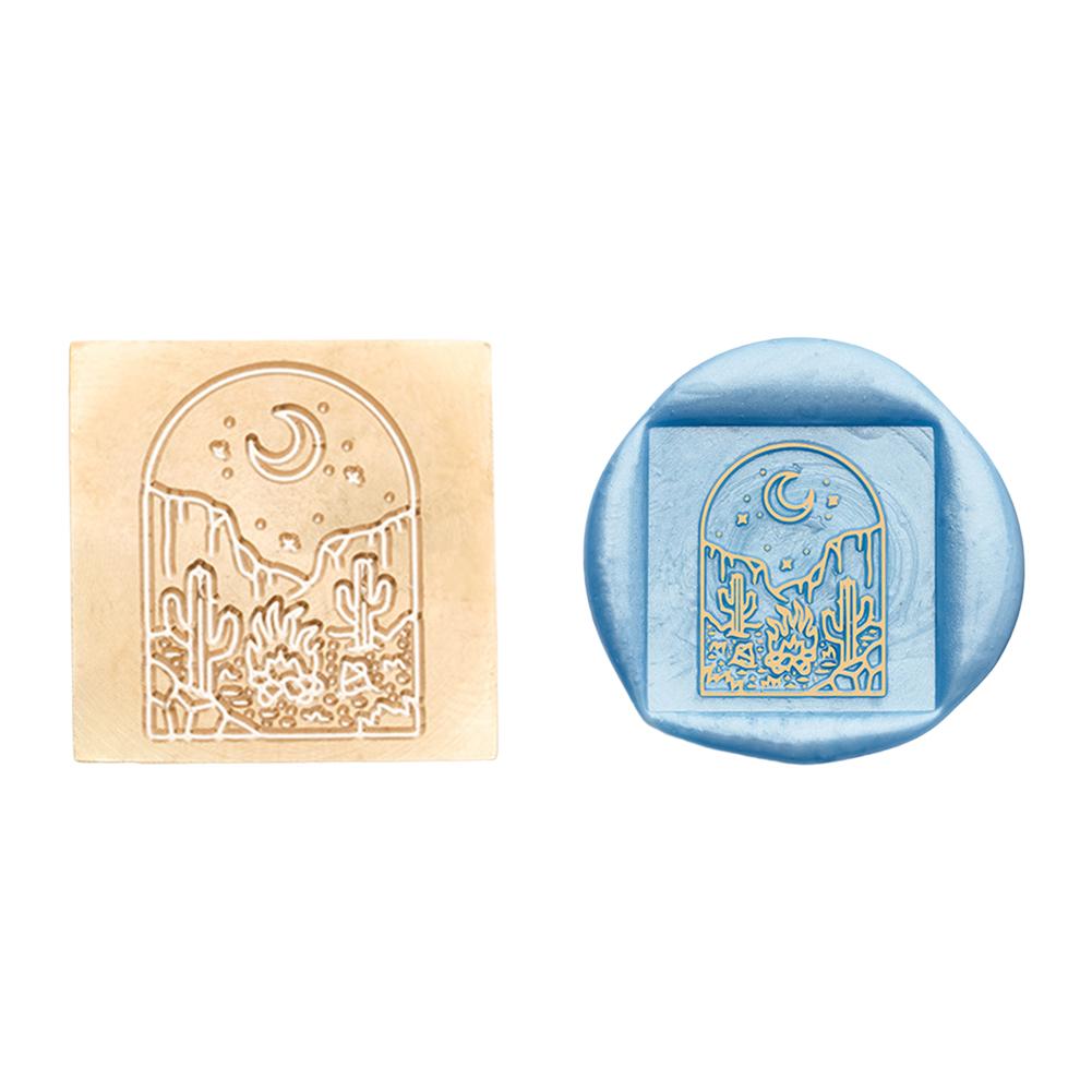 Медная головка круглой формы, 3D рельефная восковая запечатывающая медная головка для скрапбукинга подарков