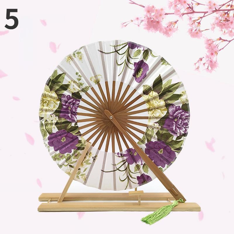 1 шт. веер-мельница женский подарочный веер японский круглый веер портативный складной веер женский складной веер