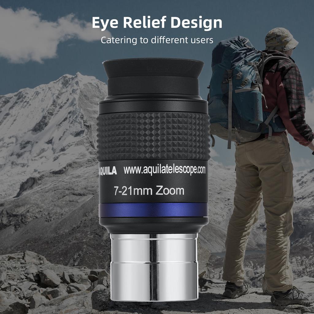 Telescope Eyepiece Full metal 7 21 Zoom Eyepiece High magnification Astronomical Telescope Accessory Star gazing Multi