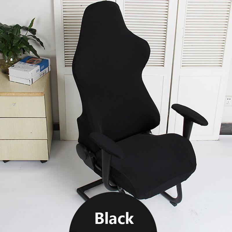 Чехлы на компьютерные эластичные поворотные игровые стулья, спандекс, офисные чехлы для компьютерных стульев, эластичный чехол на кресло, украшение дома