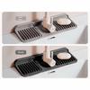Slope Faucet Splash  Pad Quick Dry Water Drip Catcher Stable Silicone Sink Drying Mat  Kitchen