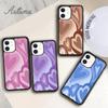 Чехол для телефона Swirl Hearts для iPhone 11 12 13 14 Pro Max mini X XR XS SE 2020 5 6S 7 8 Plus Samsung Galaxy S21 S22 Cover shell