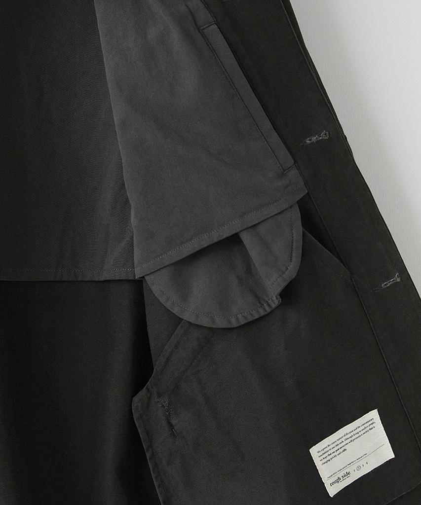 ROUGHSIDE Officer Coat Charcoal