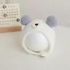 Cute Bear Bonnet Caps Plush Ear Protection Cap New Pullover Hat  Autumn Winter