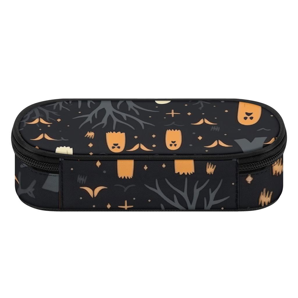 Pencil Case High Capacity Wear Resistant Polyester Zipper Closure with Mesh Pocket Removable Divider and Pen Slots for Boys Girls