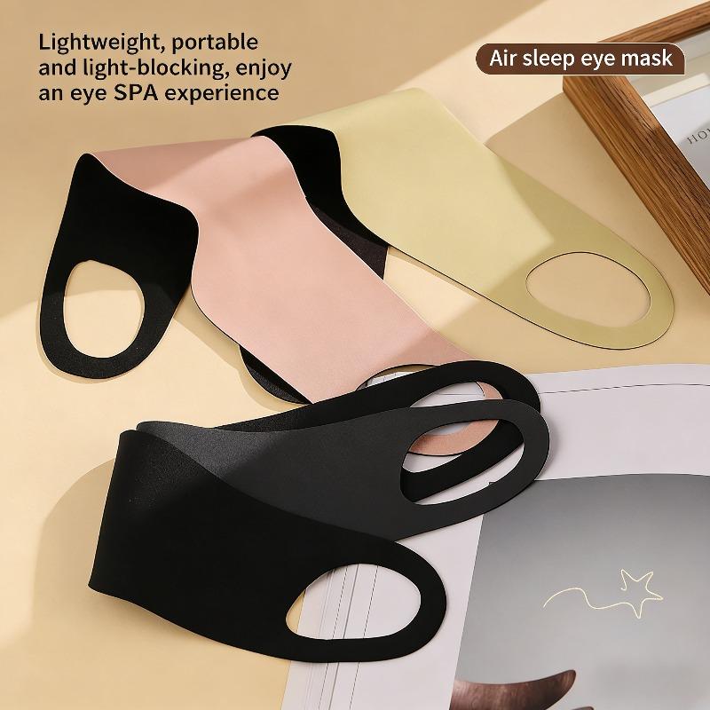 Comfortable Sleep Blackout Eye Mask Travel Eyepatch Thin Soft Eyeshade Nap Goggles Solid Color Washable Eye Protection Blindfold