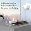 Универсальная 4-портовая USB-розетка с быстрой зарядкой, концентратор-зарядное устройство для нескольких устройств, для дома, офиса, путешествий, настольного использования