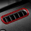 Car Door Air Conditioner Outlet Vent Cover Trim Sticker For Ford Mustang 2009-2013 Auto Interior Decoration Carbon Fiber