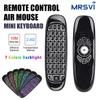 C120 Air Mouse 2.4G RF Smart Remote Control 7 Color Backlight English Wireless Keyboard for Android Smart TV Box