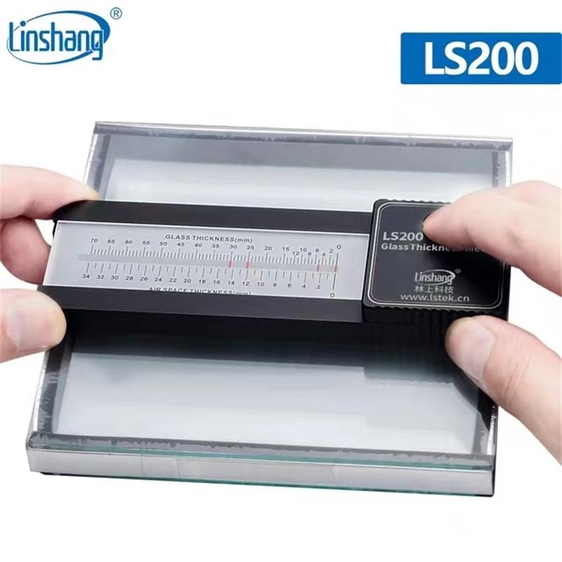 Цифровой толщиномер стекла Linshang LS201 Лазерный измеритель LS200 для стеклопакетов ламинированного закаленного полого ИГ стекла