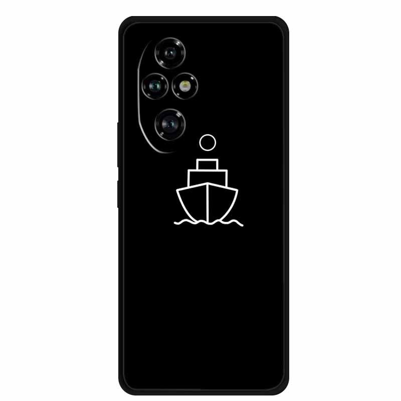 Черный мягкий ТПУ чехол для Honor 200 Pro 5G Домашняя версия