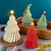 3D Christmas Tree Candle Silicone Mold DIY Scented Candle Soap Molds Resin Plaster Silicone Mould Holiday Gifts Home Decor
