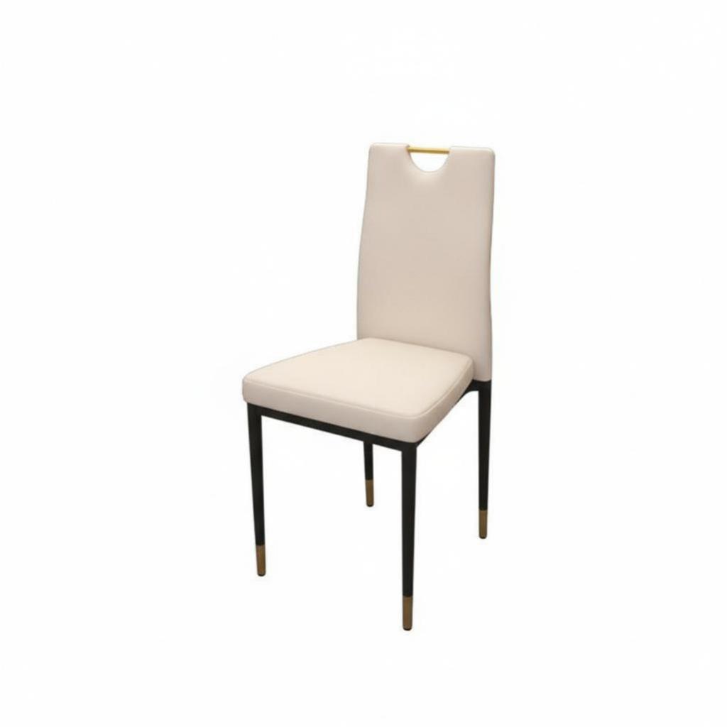 Stackable Highspine Chair Modern & Design Armless Dining Chair Sturdy Floor Protection Glides for Households, Gathering Planners