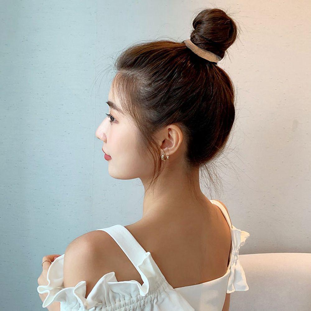 Cloth Solid Color Korean Style Rubber Band Basic Hair Rope Elastic Head Rope Female Hair Ties