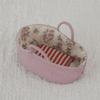 Small Doll Display Bassinet Accessory for Small Cloth Dolls, Soft Fabric Bed for Daily Doll Play and Tabletop Styling