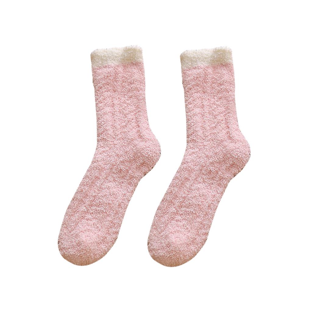 Fashion Home Women Girl Soft Bed Floor Socks Warm Winter Sleeping Socks