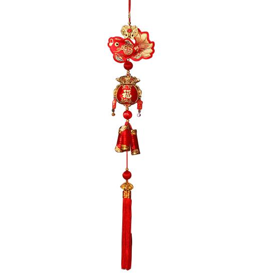 Chinese New Year Decoration Spring Festival Red Lucky Hanging Tassel Pendant 2025 Year of The Snake Ornament for Home Car Window Decor