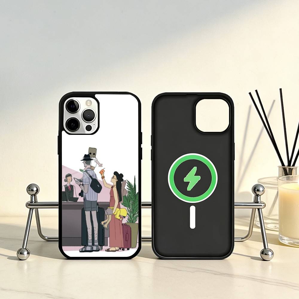 Чехол для телефона L-Little N-Nightmares для iPhone17,16,15,14,13,12,11 Plus,Pro Max Магнитный Для Magsafe Беспроводной Зарядки
