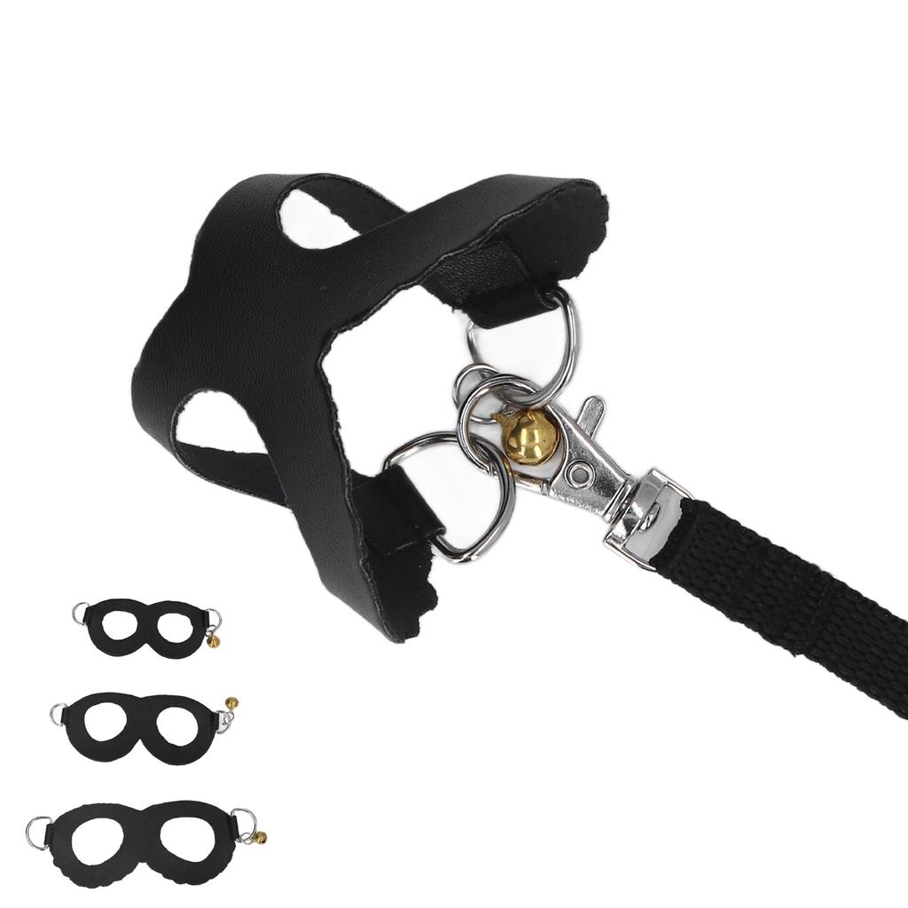 Hamster Harness and Leash Set Artificial Leather Soft Easy To Wear Rat Walking Harness Vest and