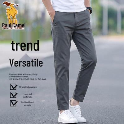 Мужские повседневные деловые укороченные прямые брюки Paul Camel