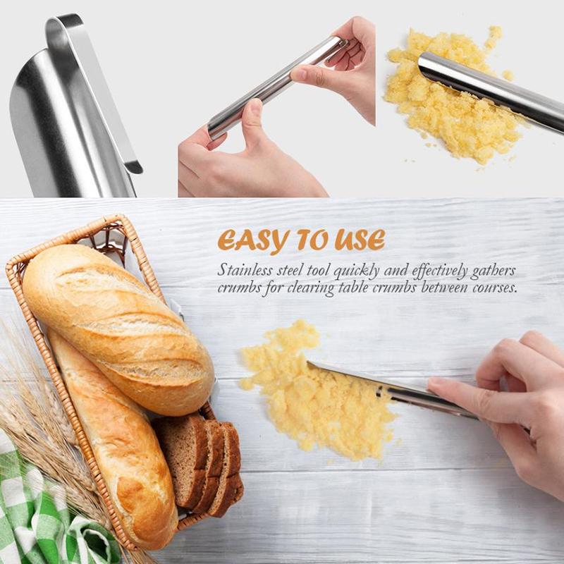 Инструмент для торта Крошкоуловитель Крошкосметы из нержавеющей стали Скребок для хлебных крошек Кухонный ресторанный инструмент для сбора крошек