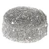 1 Yard Delicate Shiny Crystal Sequins Beaded Crystal Ribbon Trim DIY Crafts (Silver)