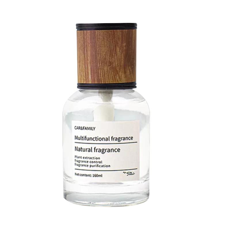Car Air Freshener, Multifunctional Natural Plant Fragrance, French Cologne Essence, Remove Odor & Formaldehyde, Wooden Lid, for Car & Home