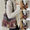 Large Capacity Ethnic Style Crossbody Bags Woven Bag Bohemian Tote Bag Fringe Shoulder Bag  Women