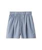 Emi Striped Easy Blue Women's Shorts, 13WFP252056,