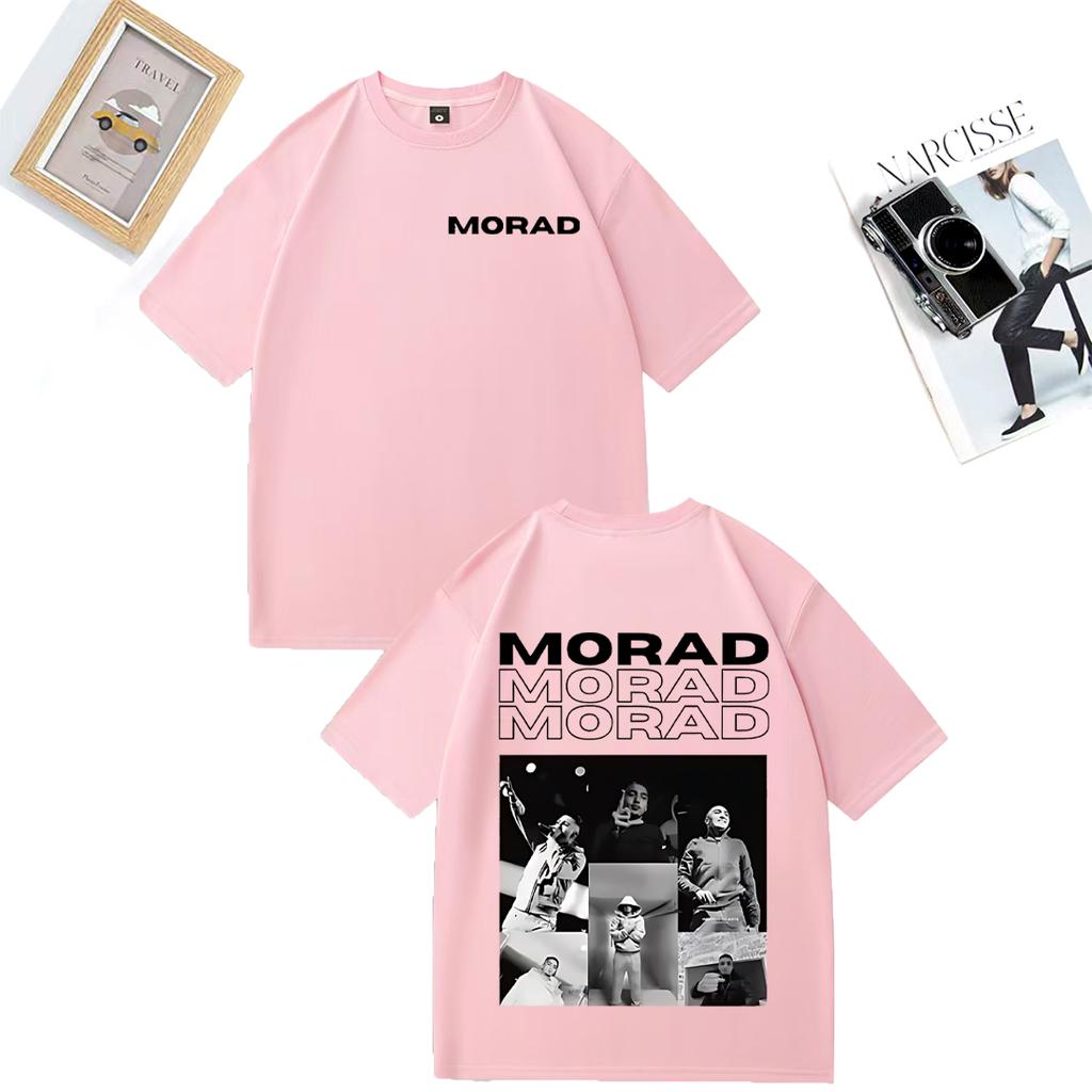 Rapper Morad MDLR Album Merch Fashion T Shirt Unisex WOMEN Clothing Casual Cotton Tshirt Hip Hop Short Sleeve Tshirts Streetwear