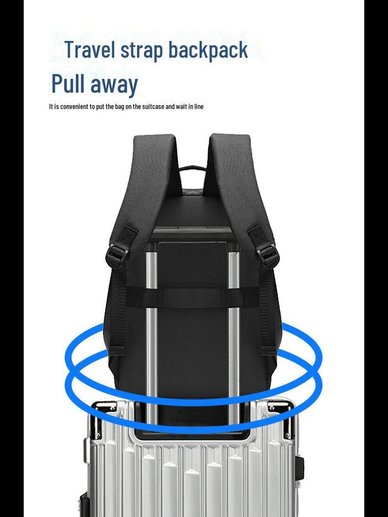 Men's High-End Waterproof Travel Backpack – Large Capacity, Stylish Commuter Bag