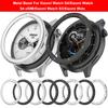 Металлическое кольцо-безель Металлический протектор Чехол для часов Ремешок Крышка Закаленная стеклянная пленка Металлический безель Металлический безель для часов Xiaomi Watch S4/S3