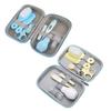 8pcs Convenient Daily Baby Nail Clipper Scissors Hair Brush Comb Manicure Care Kit