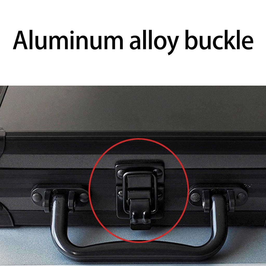 Практичный алюминиевый кейс для хранения драгоценных камней с пенопластовым вкладышем для надежной защиты ювелирных изделий и удобства в путешествиях