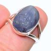 Natural Tanzanite Rough Gemstone 925 Solid Sterling Silver Gift Ring S.5.5 c5E72