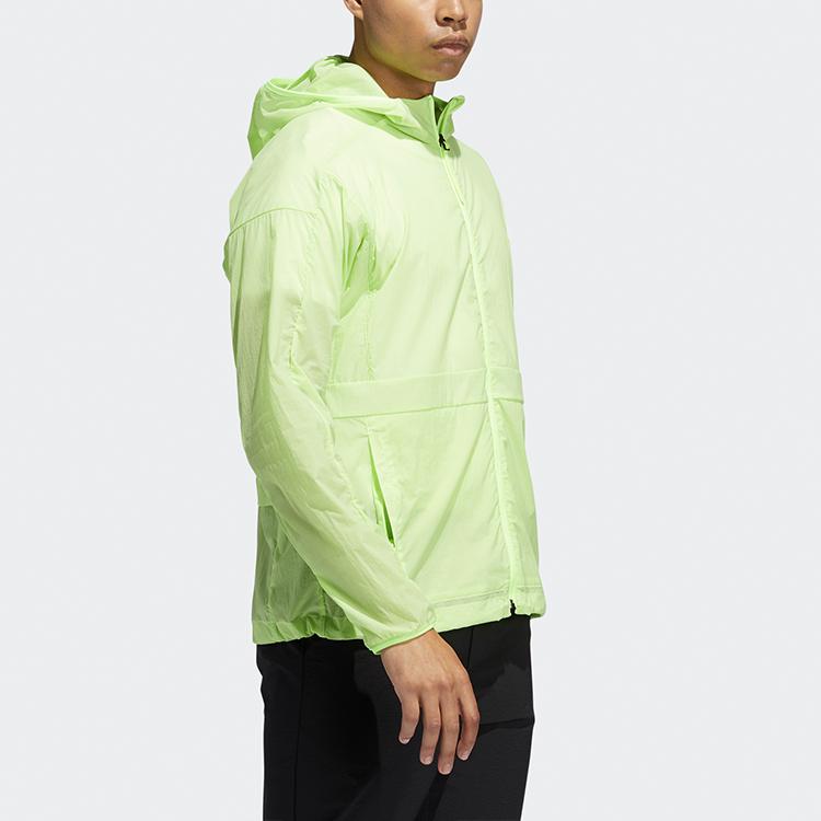adidas Спортивная мужская куртка с капюшоном Верхняя одежда сигнально-зеленый FT2780