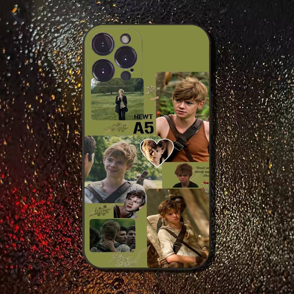Чехол для телефона M-Maze R-Runner Newt для iPhone 17,16,15,14,13,12,11 Plus,Pro Max,XS,X,XR,SE,Mini,8,7, Мягкий силиконовый черный чехол