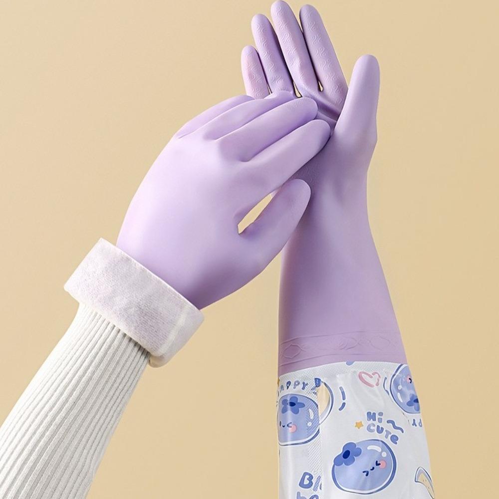 Waterproof Dishwashing Gloves Thickened Scrubbing Gloves Multi-functional Kitchen Gloves Gardening