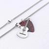 Men's Stainless Steel Guitar Pick Pendant Necklace - Rock Style, Non-fading, Ideal for Couples