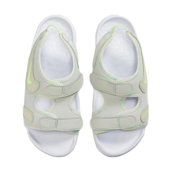 Nike Сандалии Sunray Adjust 6 Мягкие Удобные Нескользящие Дышащие Детские Сандалии Серо-Белые Зеленые FN4874-001