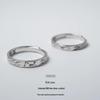 Kitten Has You 999 Silver Couple Rings: Niche Design Valentine's Day Pure Silver Rings