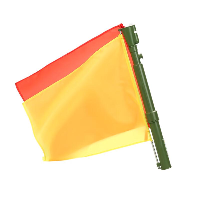 Multi-Color LED Flashing Command Signal Flag with Horn